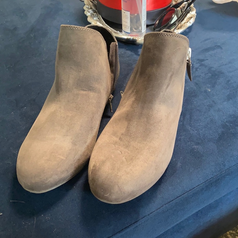 Suede booties